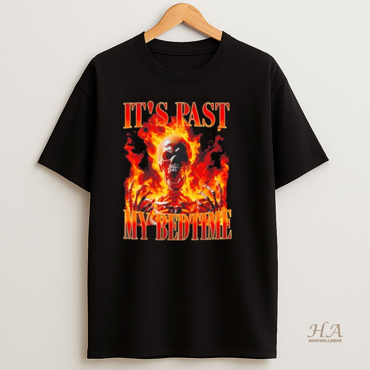 Official Skeleton Its Past My Bedtime Humor Shirt
