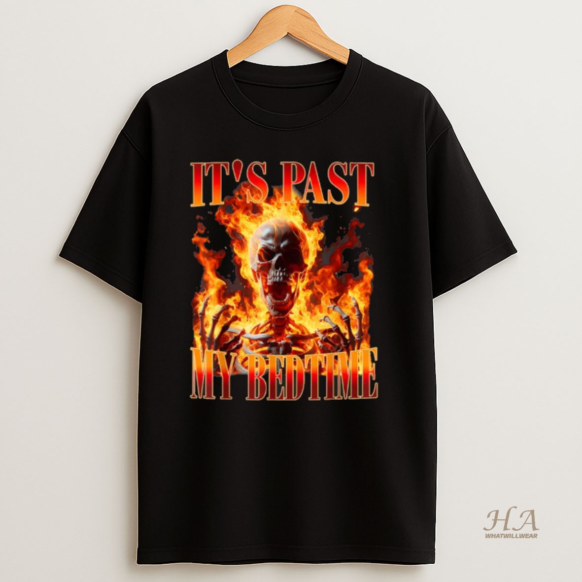 Official Skeleton Meme Its Past My Bedtime Humor Shirt