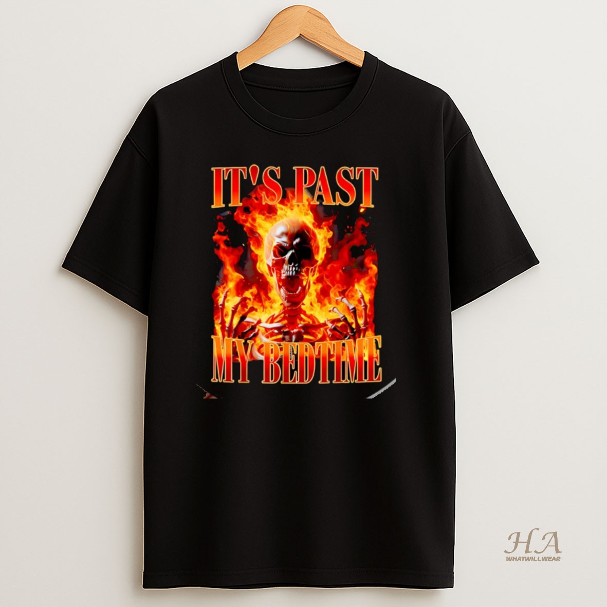 Official Skeleton Its Past My Bedtime Humor Christmas Shirt