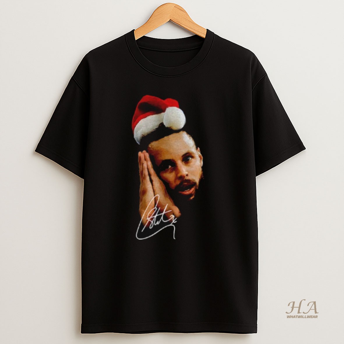 Official Sleeping Santa Hat Steph Curry Night Night Signature T Shirt