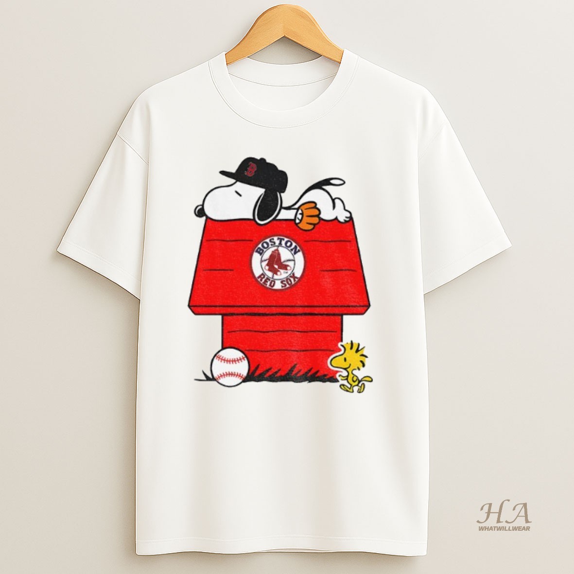 Official Snoopy And Woodstock Boston Red Sox Dugout Mlb Baseball Shirt