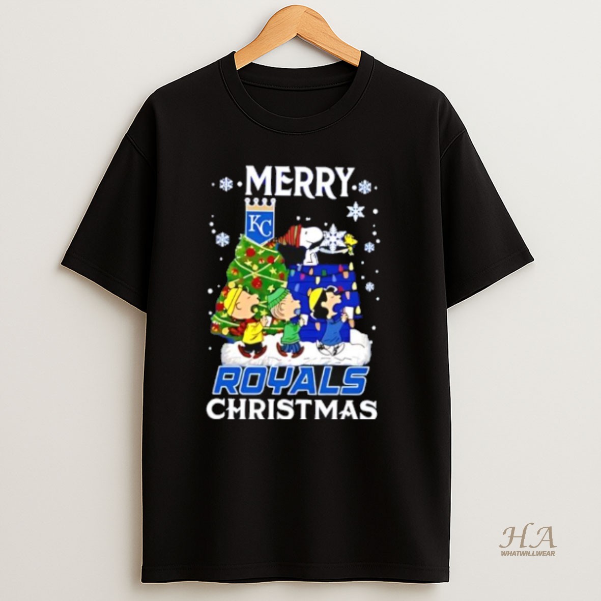 Official Snoopy And Friends Merry Kansas City Royals Christmas T Shirt