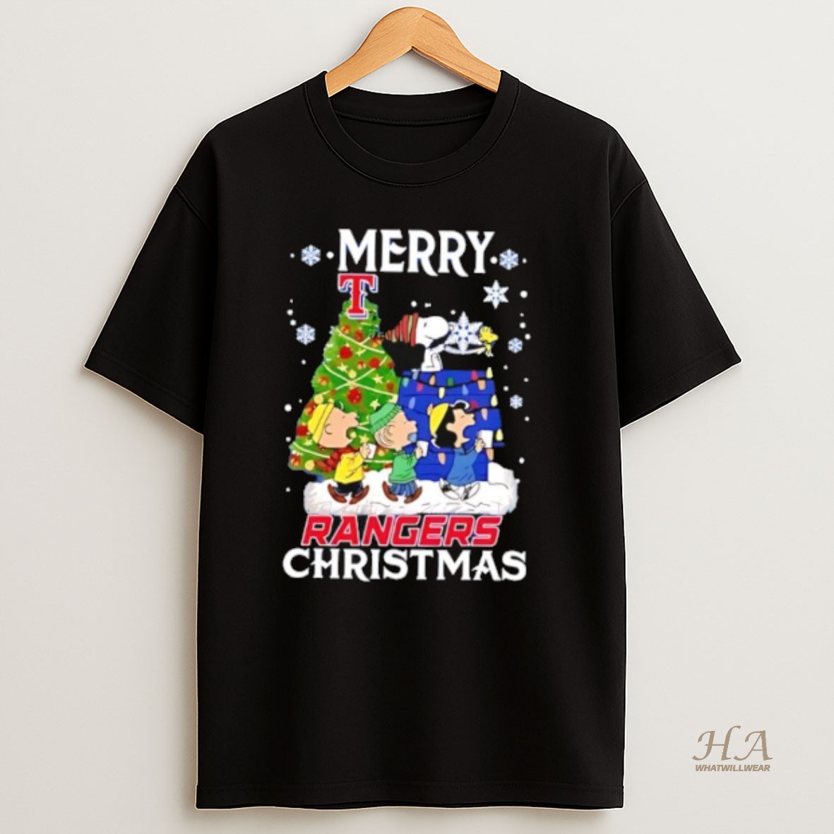 Official Snoopy And Friends Merry Texas Rangers Christmas T Shirt