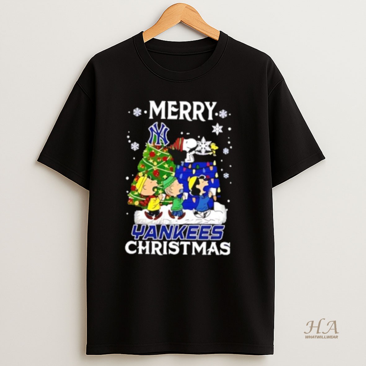 Official Snoopy And Friends Merry New York Yankees Christmas T Shirt