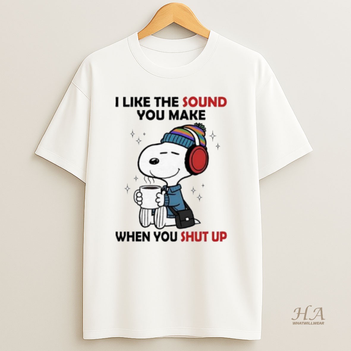 Official Snoopy I Like The Sound You Make When You Shut Up T Shirt