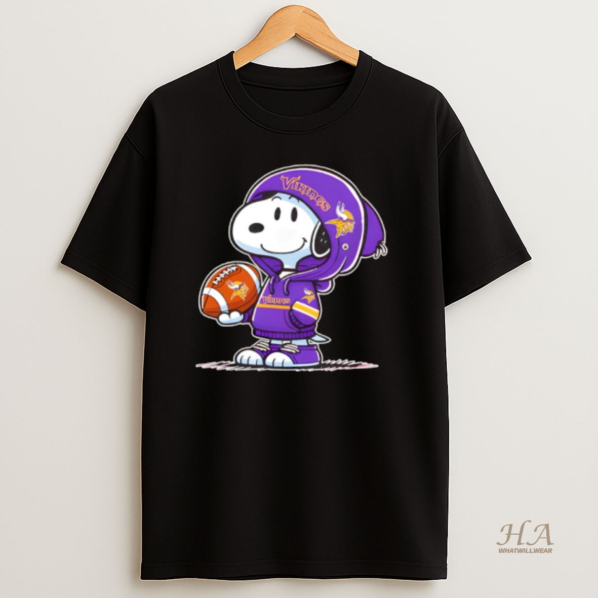 Official Snoopy Wears Minnesota Vikings Football T Shirt