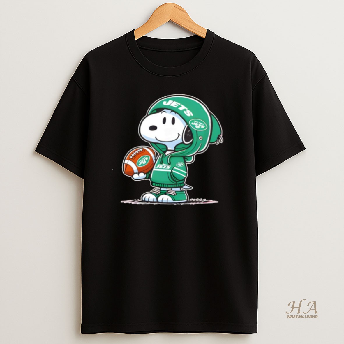 Official Snoopy Wears New York Jets Football T Shirt