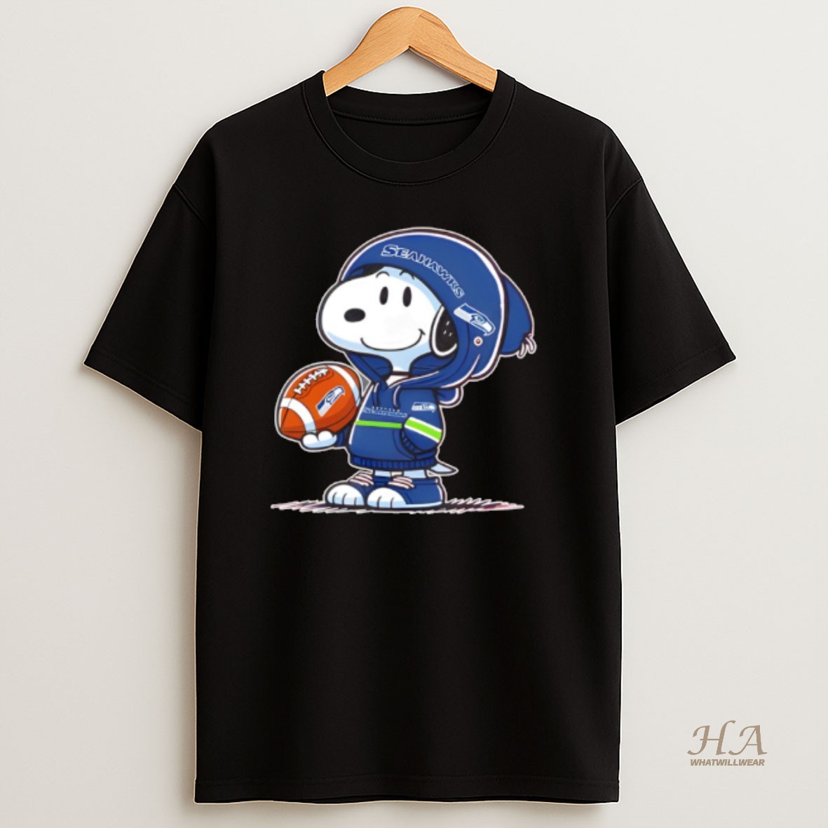 Official Snoopy Wears Seattle Seahawks Football T Shirt