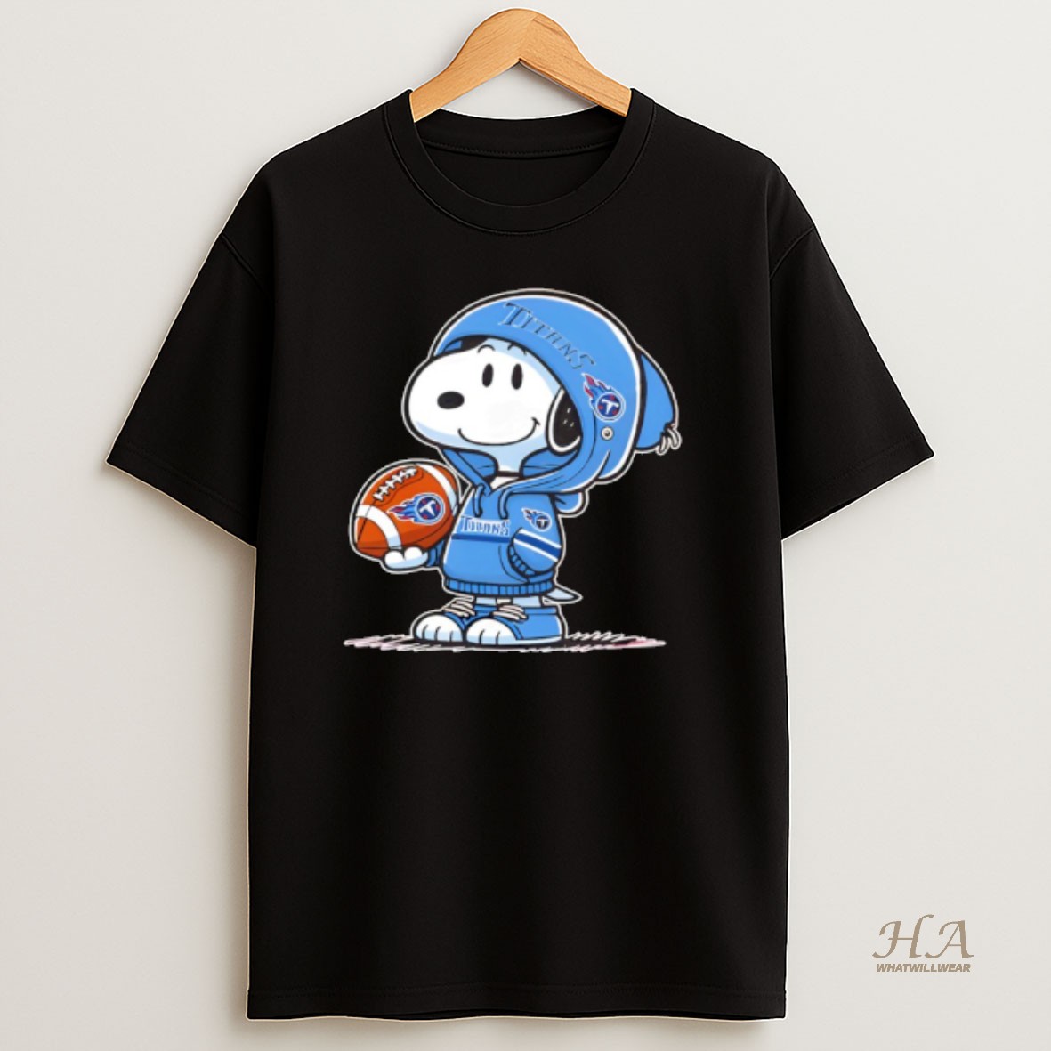 Official Snoopy Wears Tennessee Titans Football T Shirt