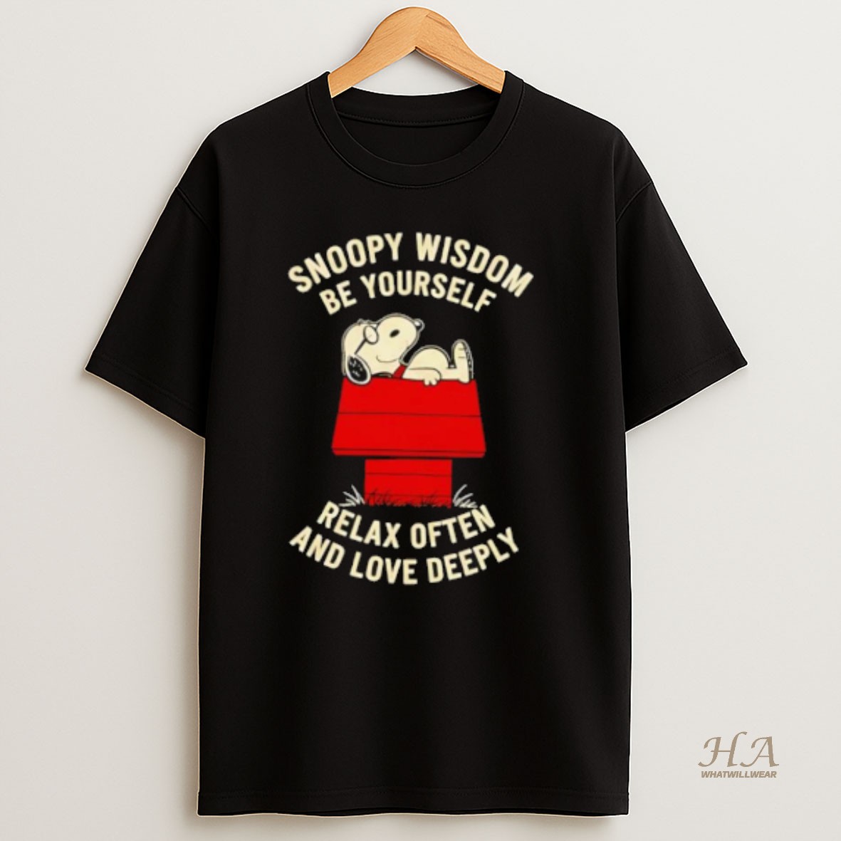 Official Snoopy Wisdom Be Yourself Relax Often And Love Deeply T Shirt