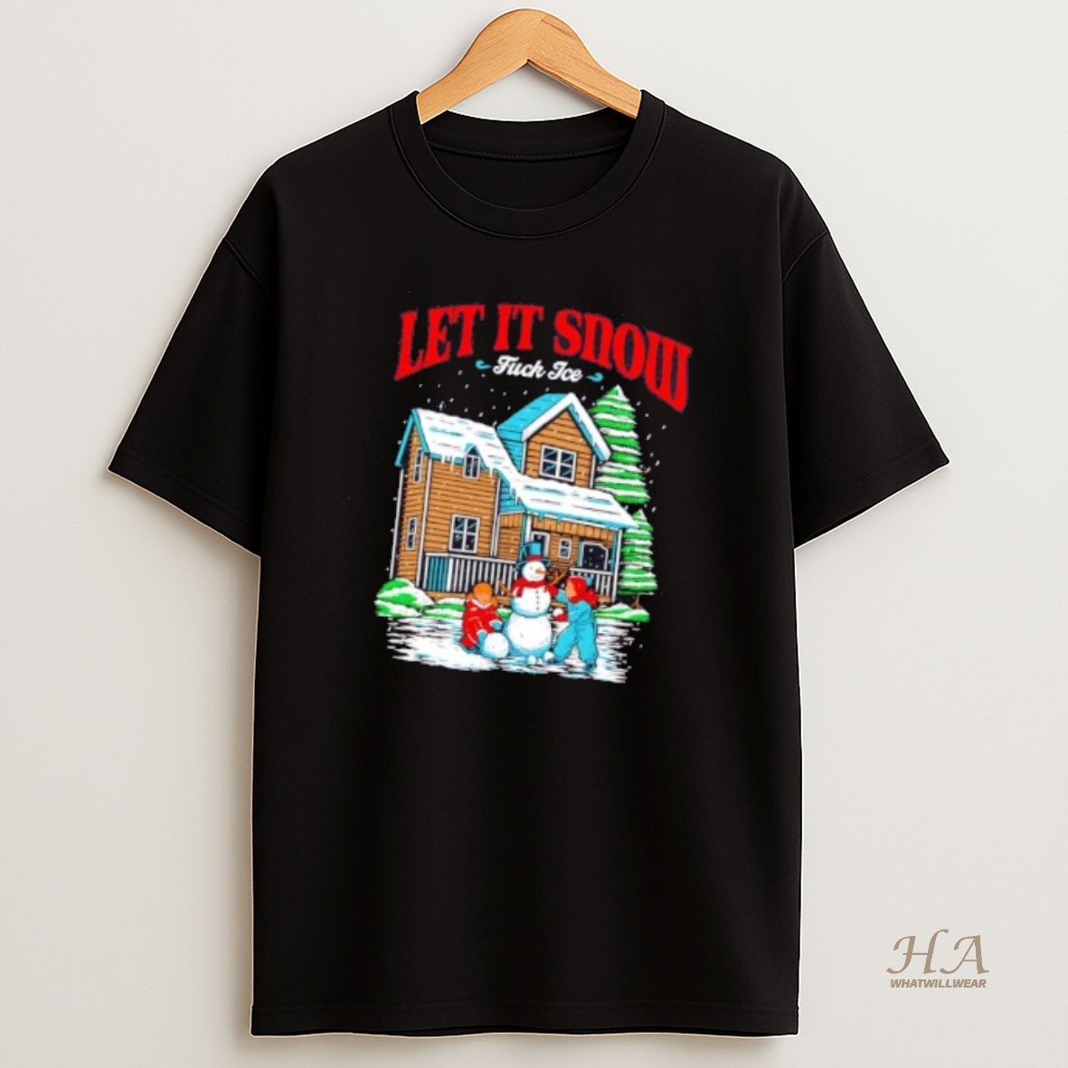 Official Snowman Let It Snow Fuck Ice Christmas T Shirt