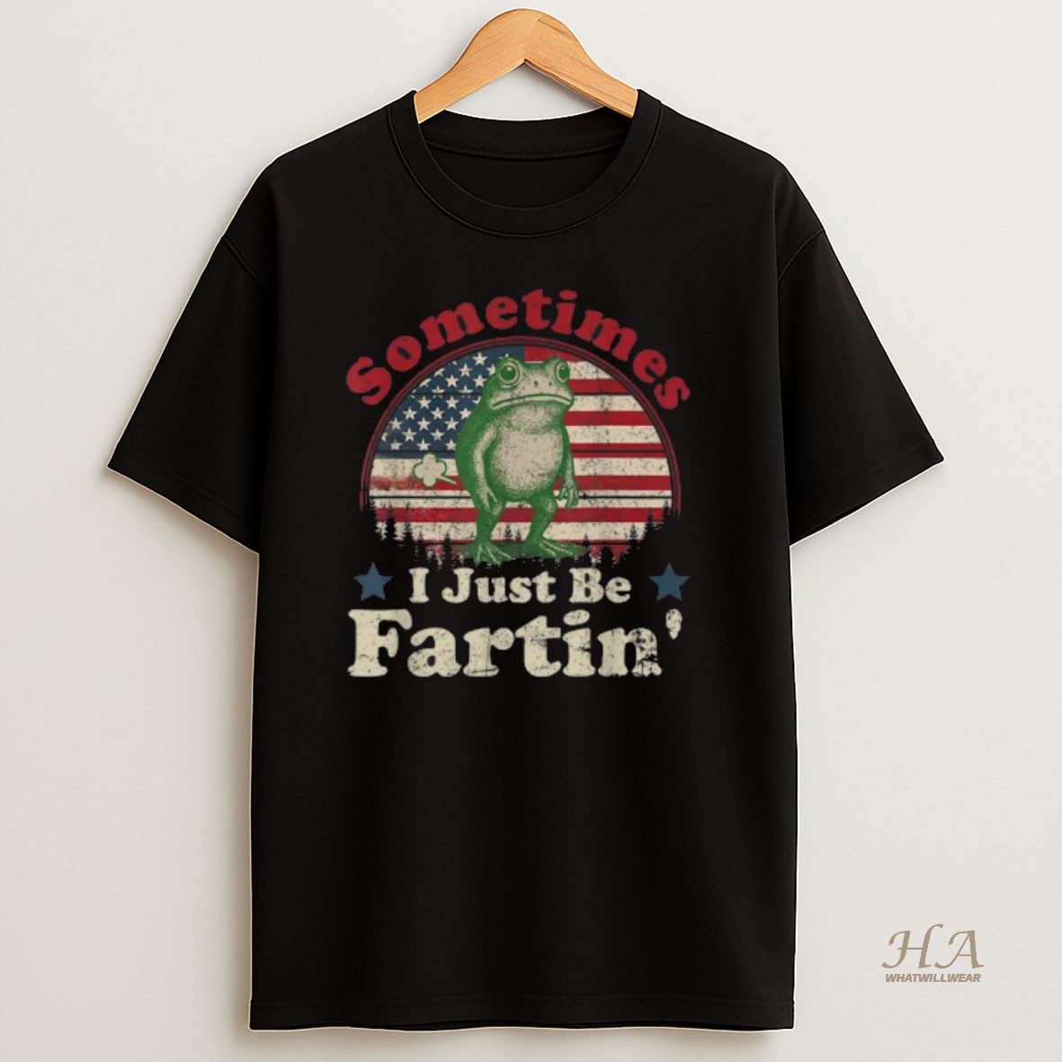 Official Sometimes I Just Be Fartin Frog Vintage Retroo Shirt