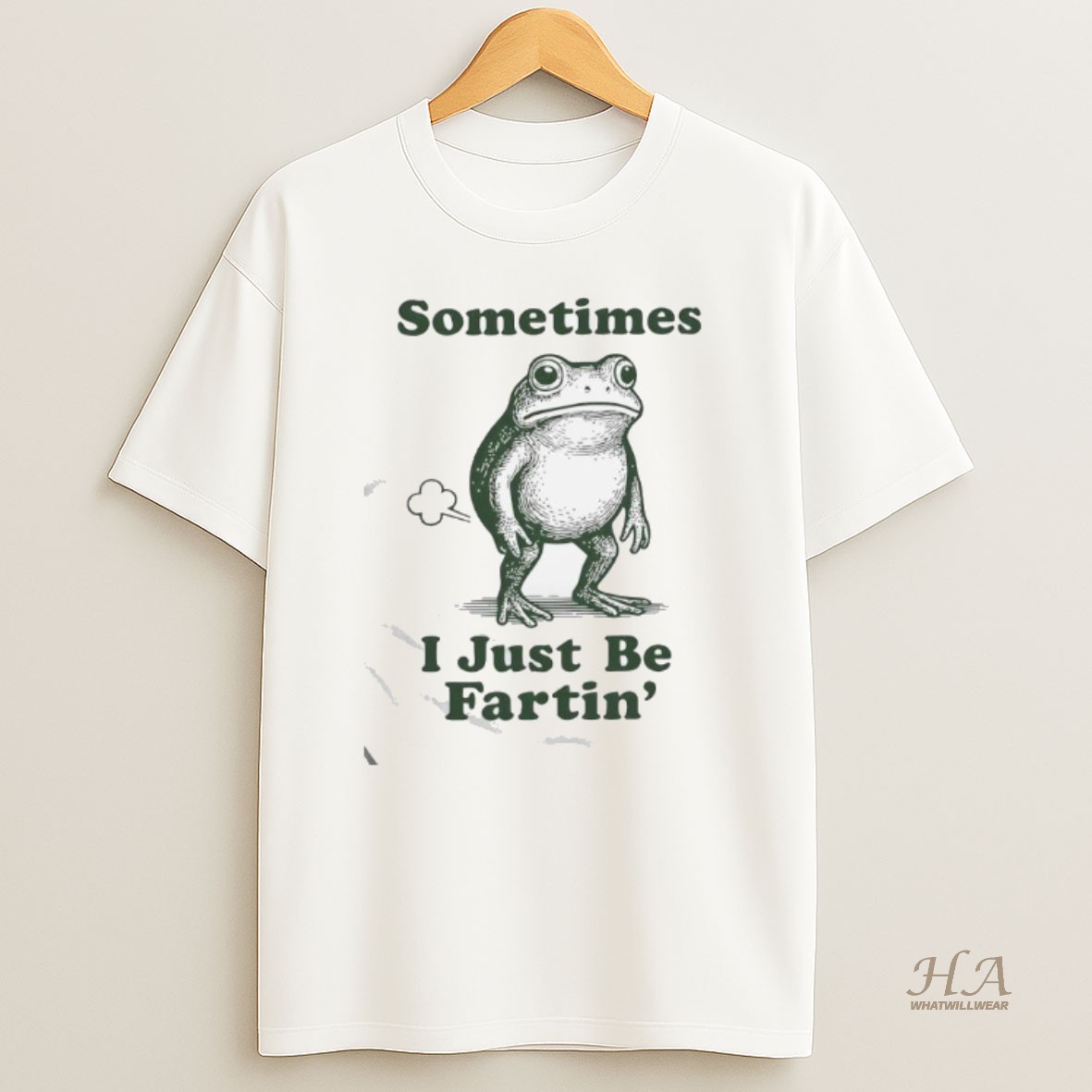 Official Sometimes I Just Be Fartin Funny Frog Graphic Shirt