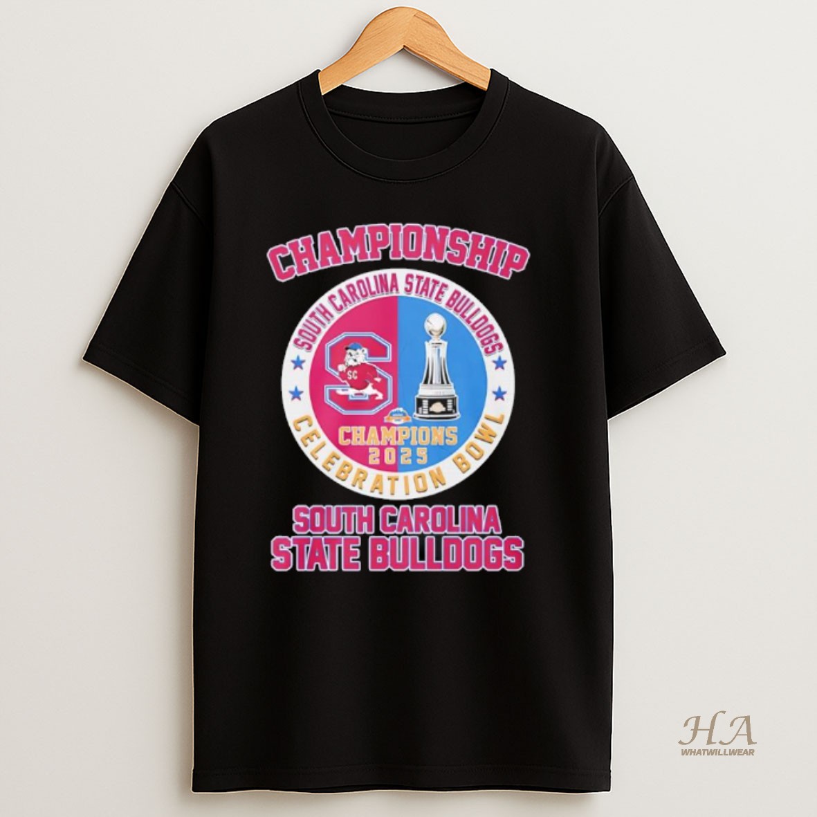 Official South Carolina State Bulldogs 2025 Celebration Bowl Championship T Shirt