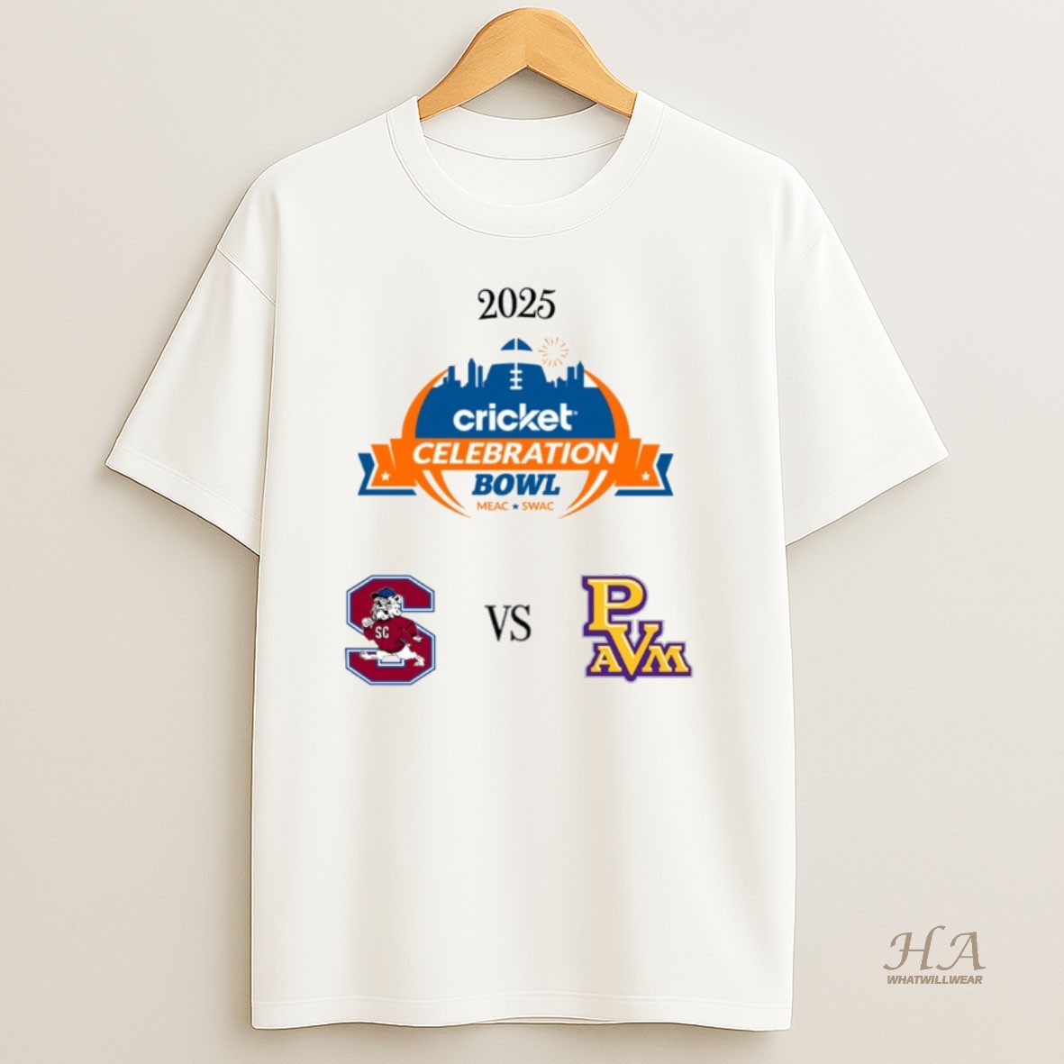 Official South Carolina State Bulldogs Vs Prairie View Am Panthers 2025 Celebration Bowl T Shirt