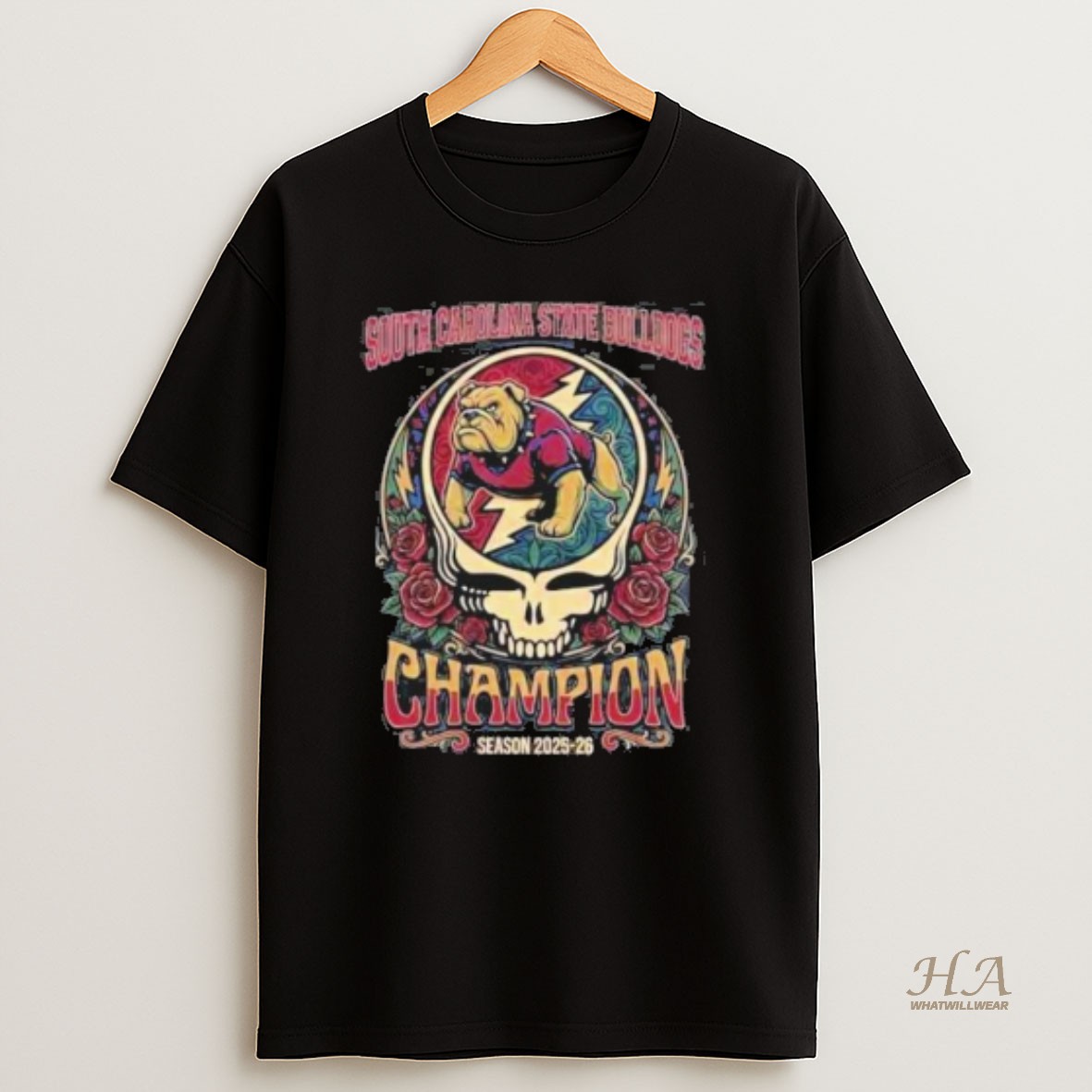 Official South Carolina State Bulldogs X Grateful Dead 2025 Cricket Celebration Bowl Champions T Shirt