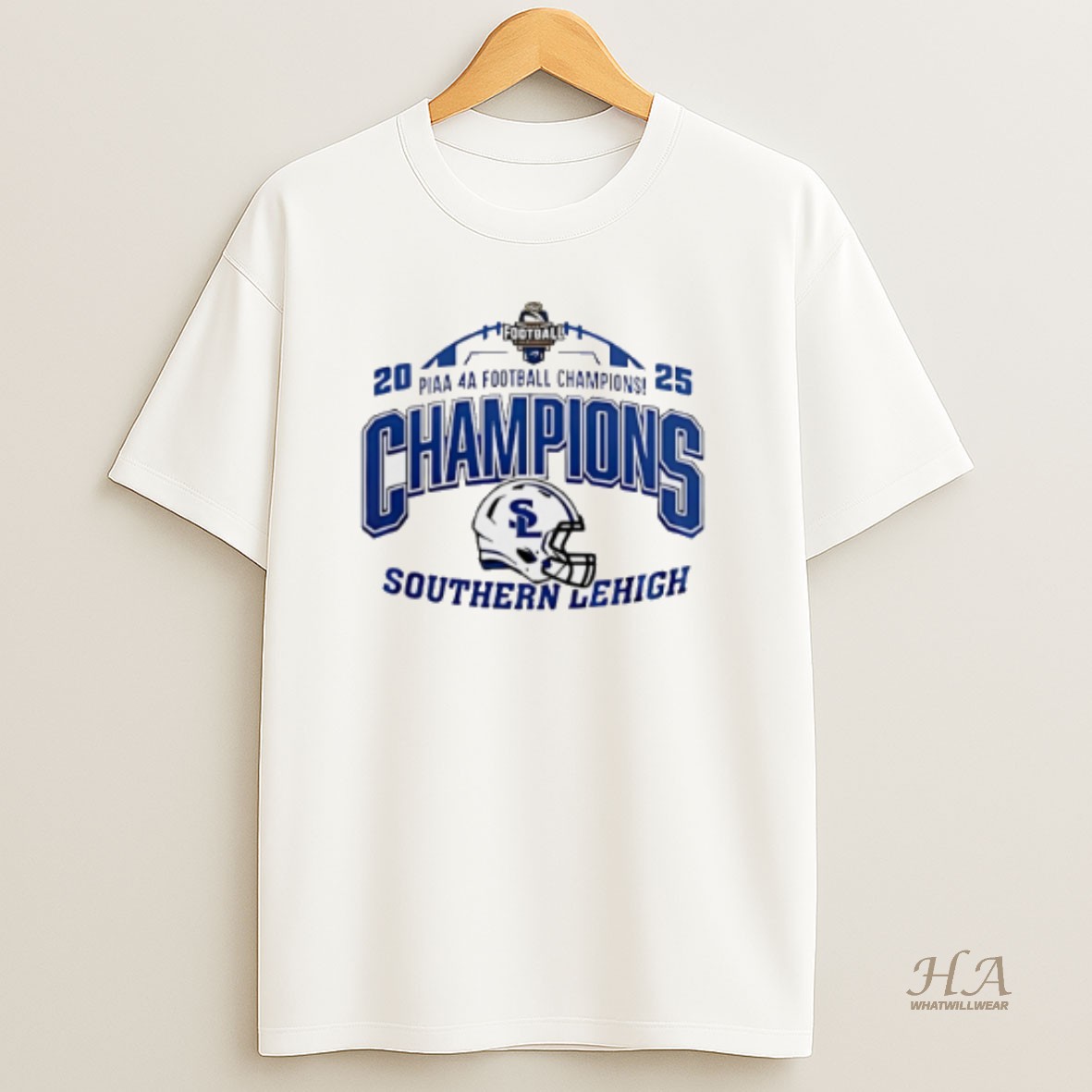 Official Southern Lehigh 2025 Piaa 4a Football Champions T Shirt