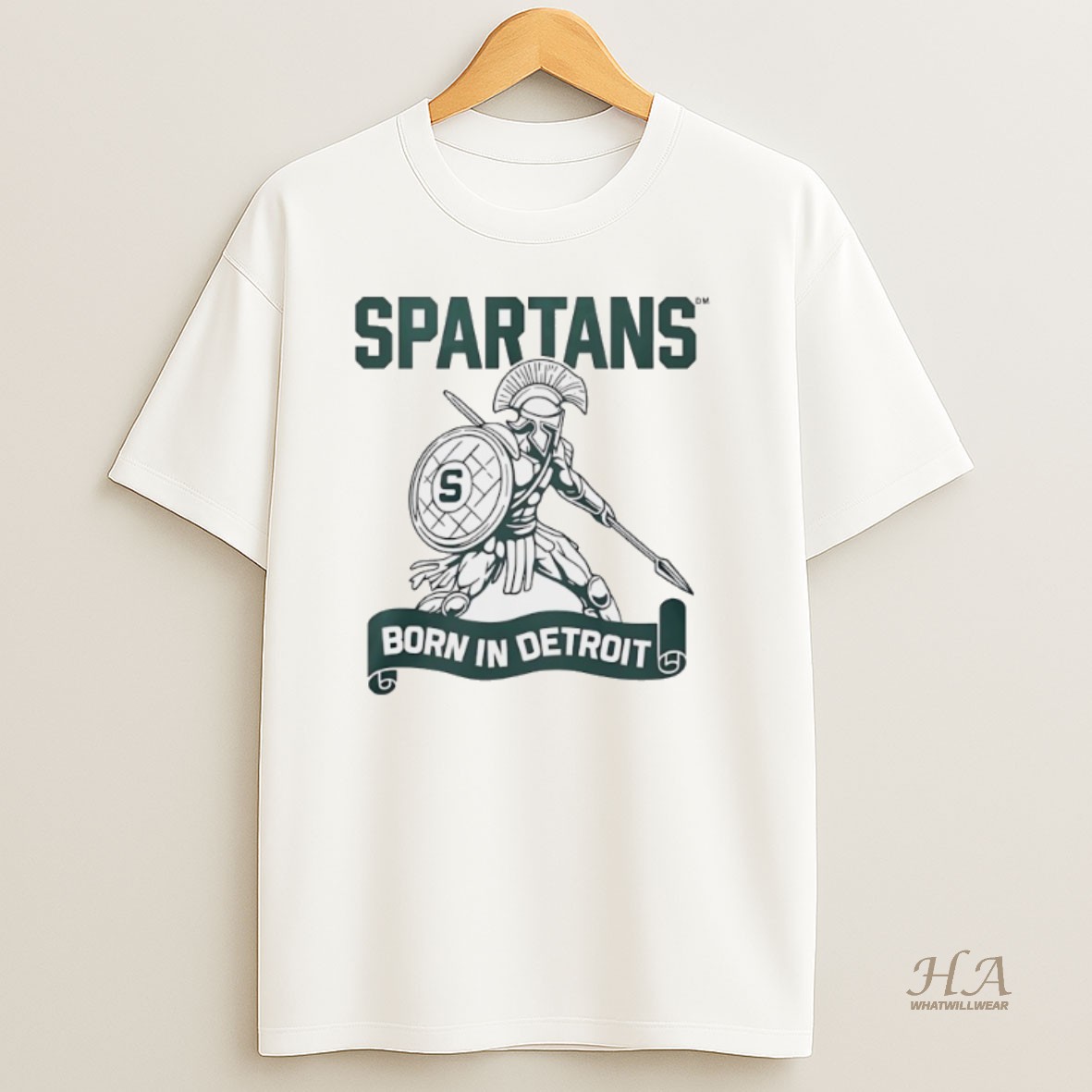 Official Spartans Born In Detroit Shirt