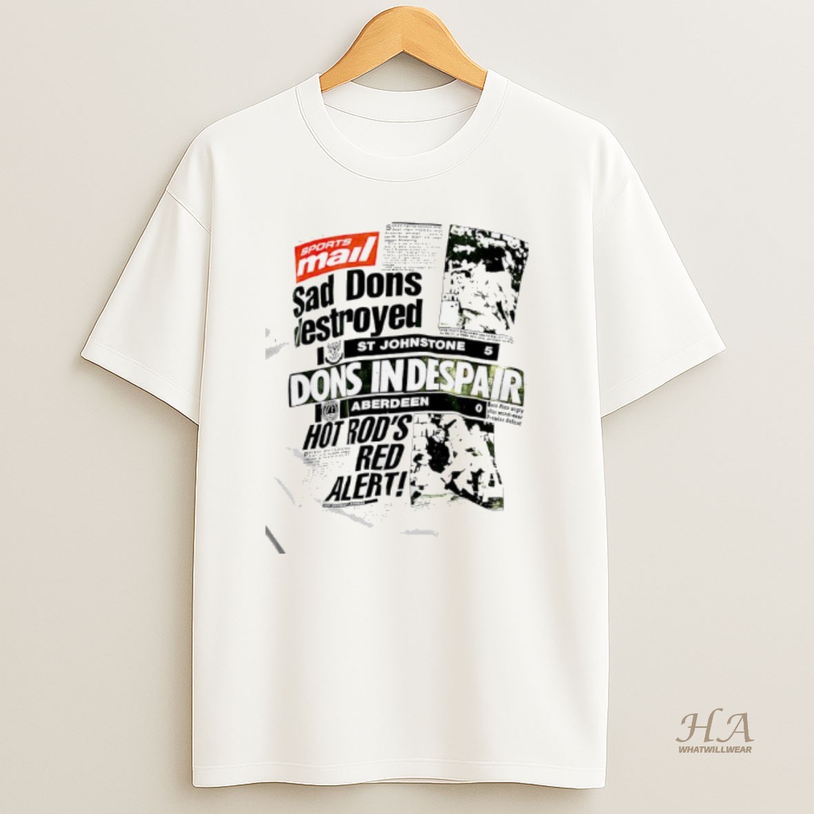 Official Sports Mail Sad Dons Destroyed Newspaper T Shirt