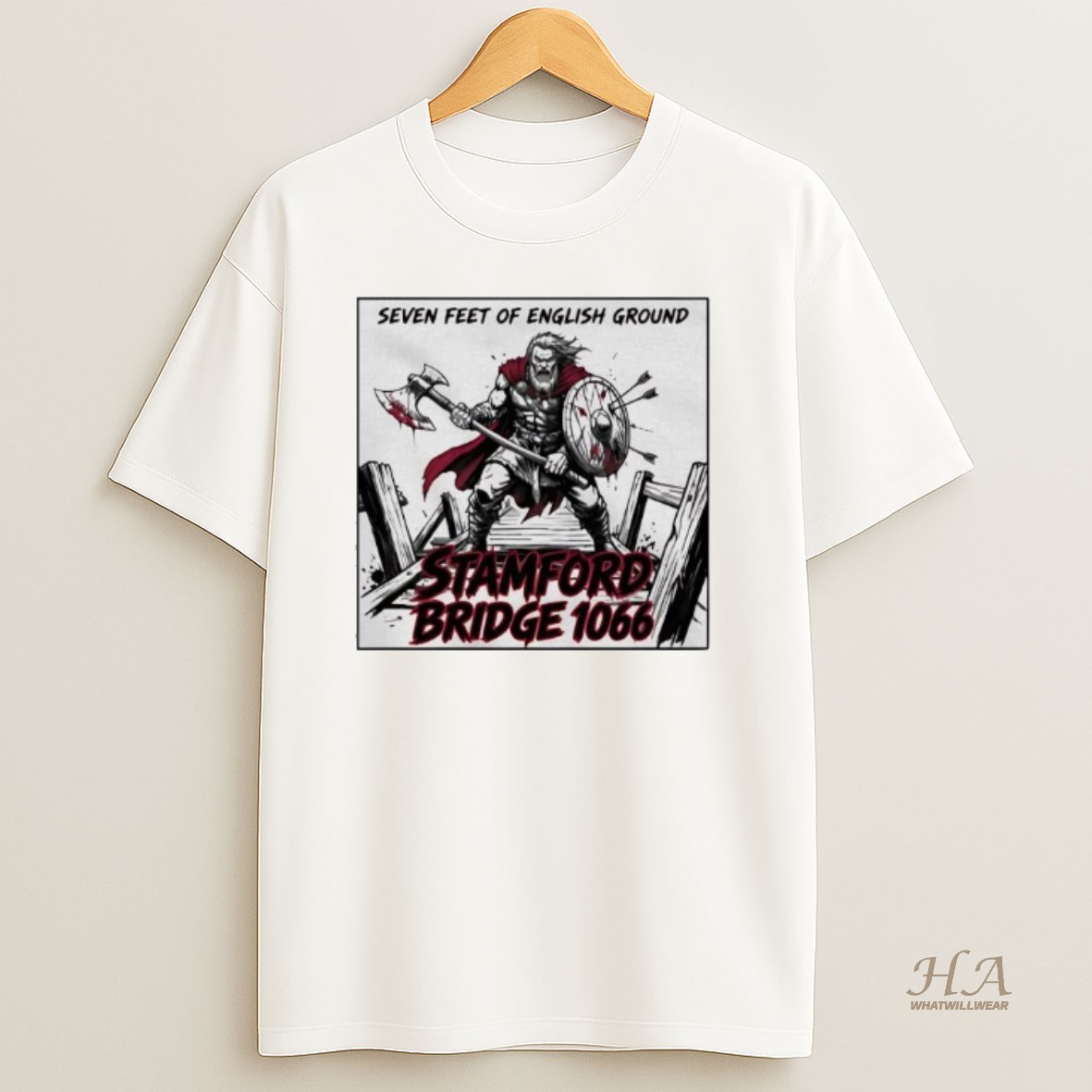 Official Stamford Bridge 1066 Seven Feet Of English Ground T Shirt