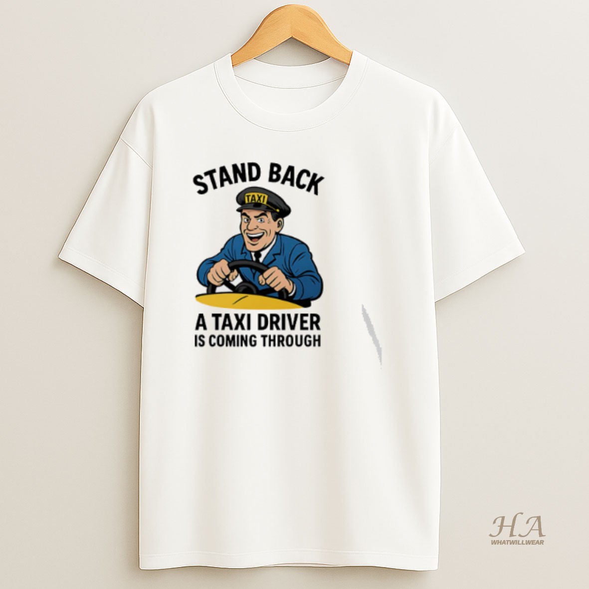 Official Stand Back A Taxi Driver Is Coming Through Cartoon T Shirt
