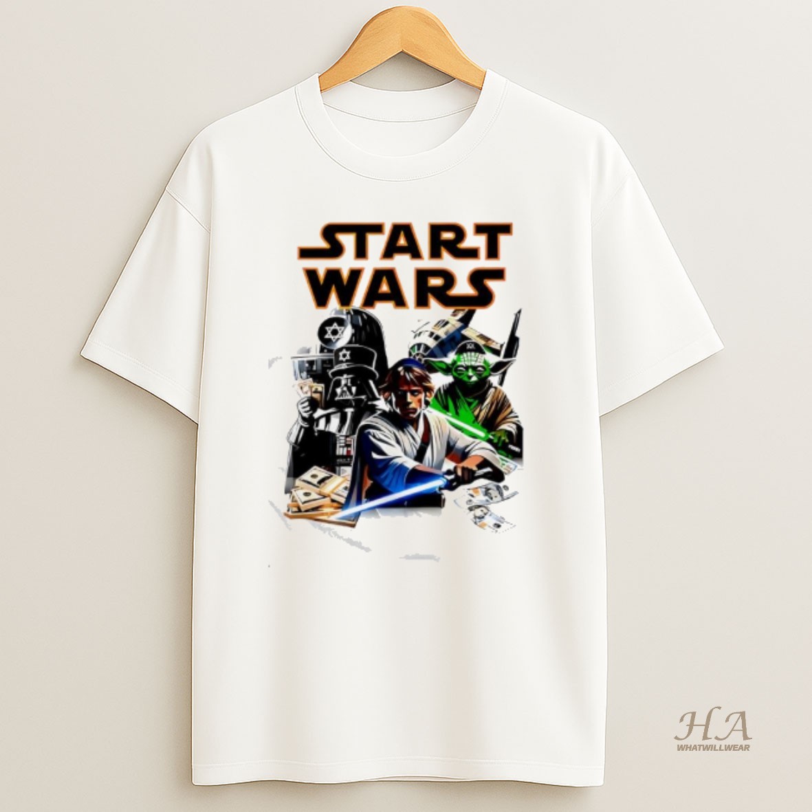 Official Start Wars Characters Jews Graphic T Shirt
