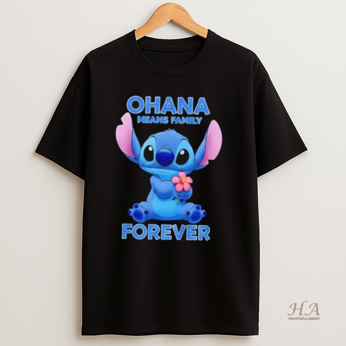 Official Stitch Ohana Means Family Forever T Shirt