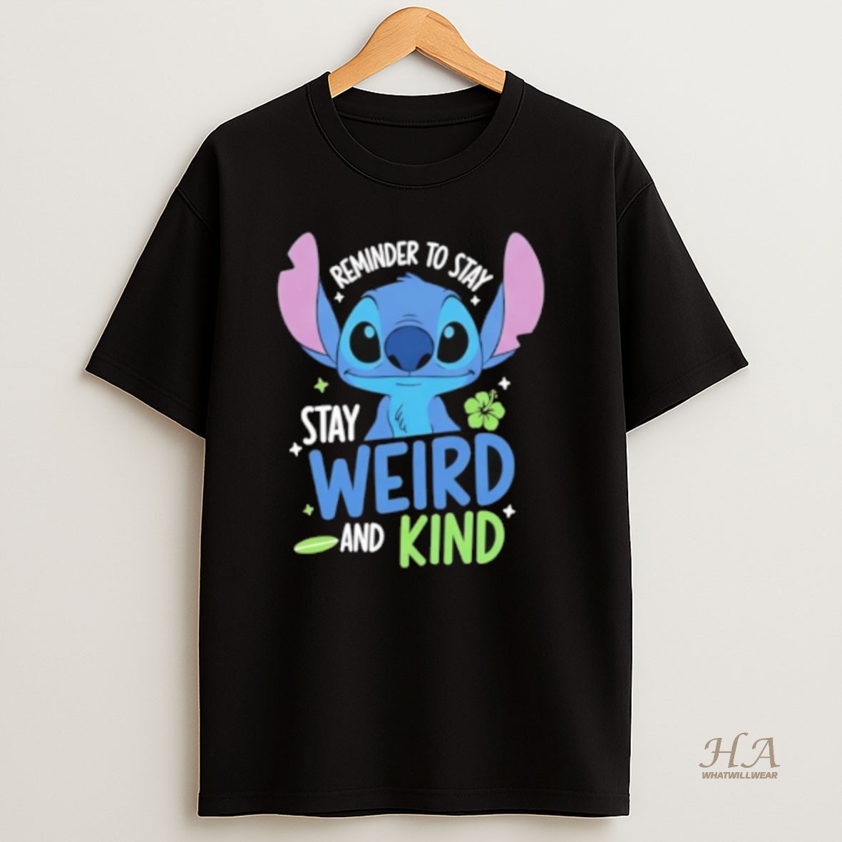 Official Stitch Reminder To Stay Weird And Kind T Shirt