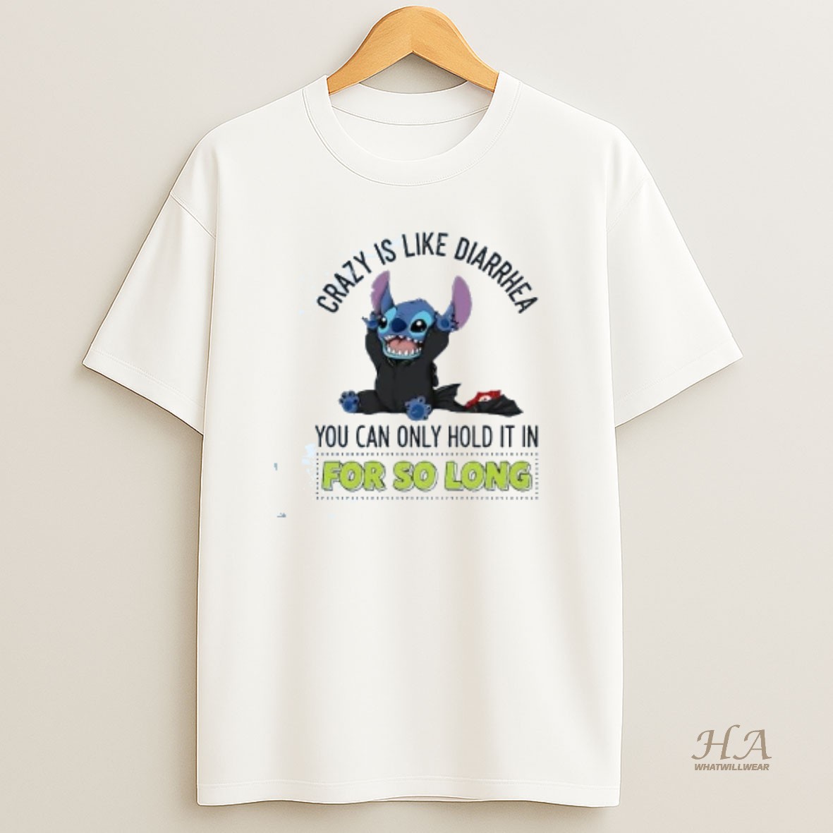 Official Stitch Razy Is Like Diarrhea You Can Only Hold It In For So Long T Shirt