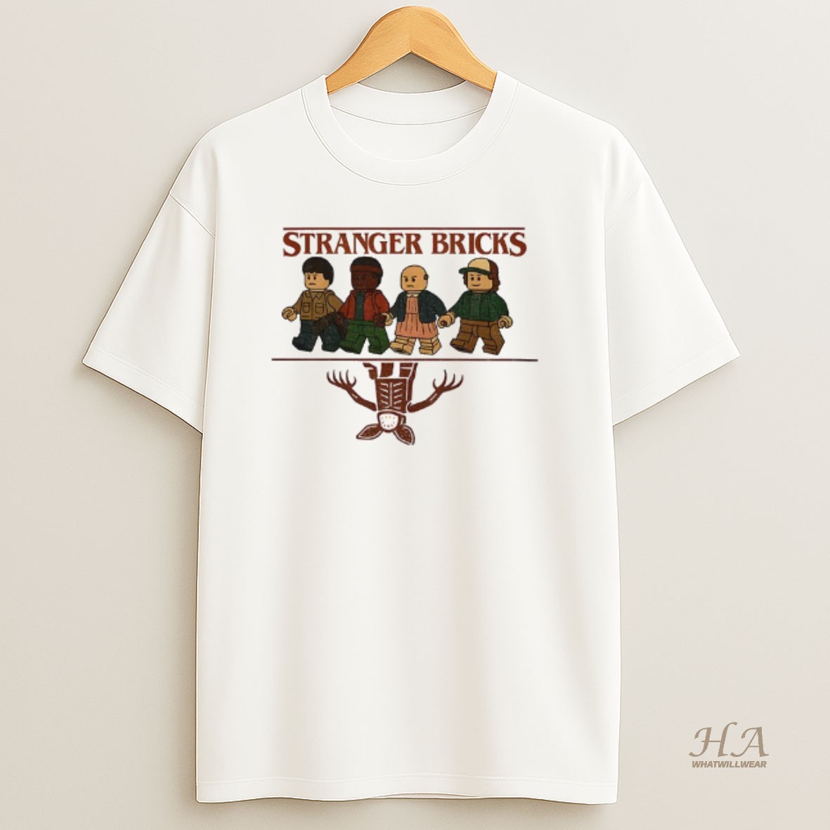 Official Stranger Bricks Parody Upside Down Stranger Things T Shirt