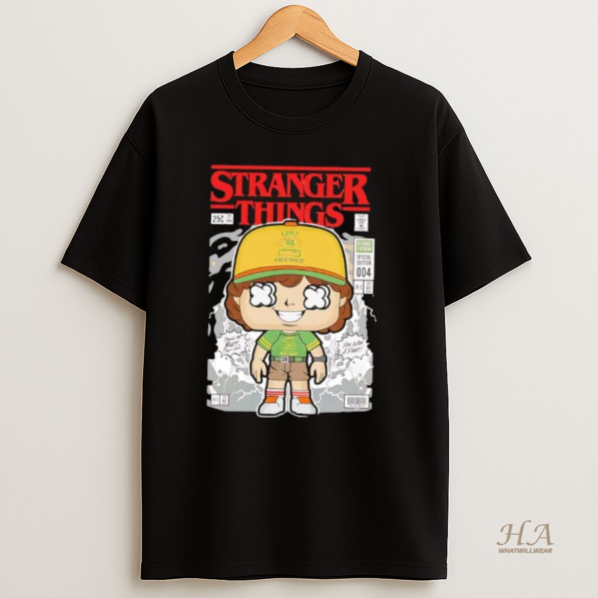 Official Stranger Things Funko Pop Dustin Henderson T Shirt