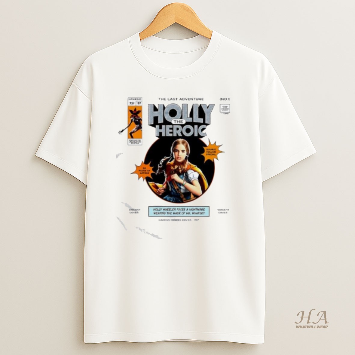 Official Stranger Things Holly The Heroic Thenlast Adventure No1 T Shirt
