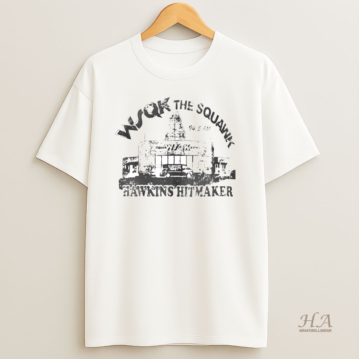 Official Stranger Things Wsqk The Squawk Hawkins Hitmaker Shirt
