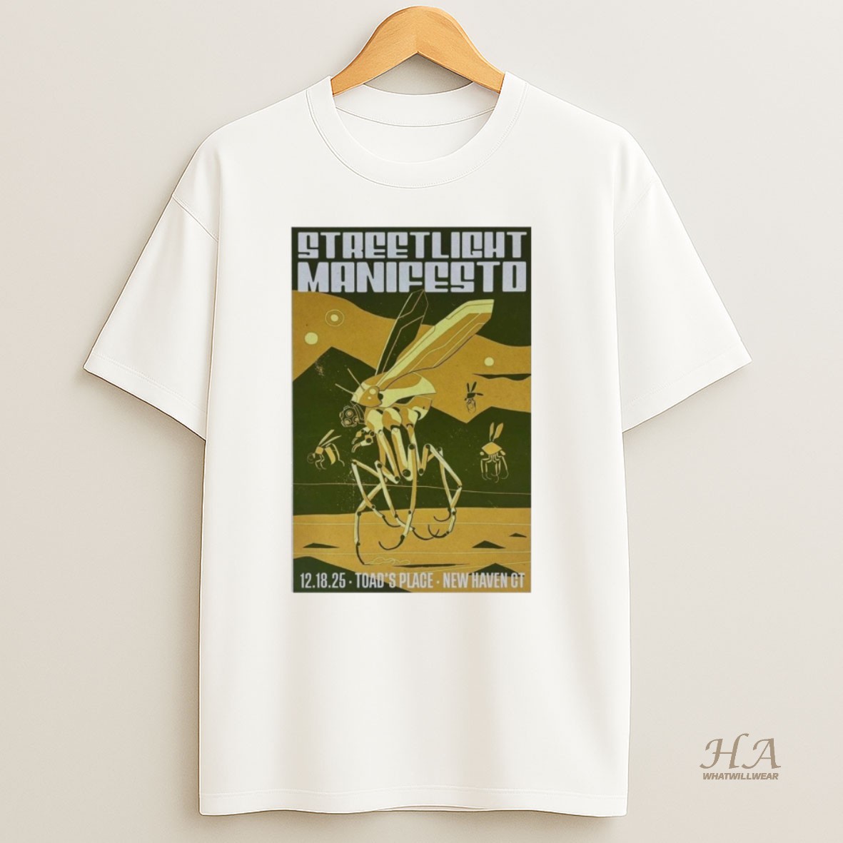 Official Streetlight Manifesto December 18 2025 Toads Place New Haven Ct T Shirt