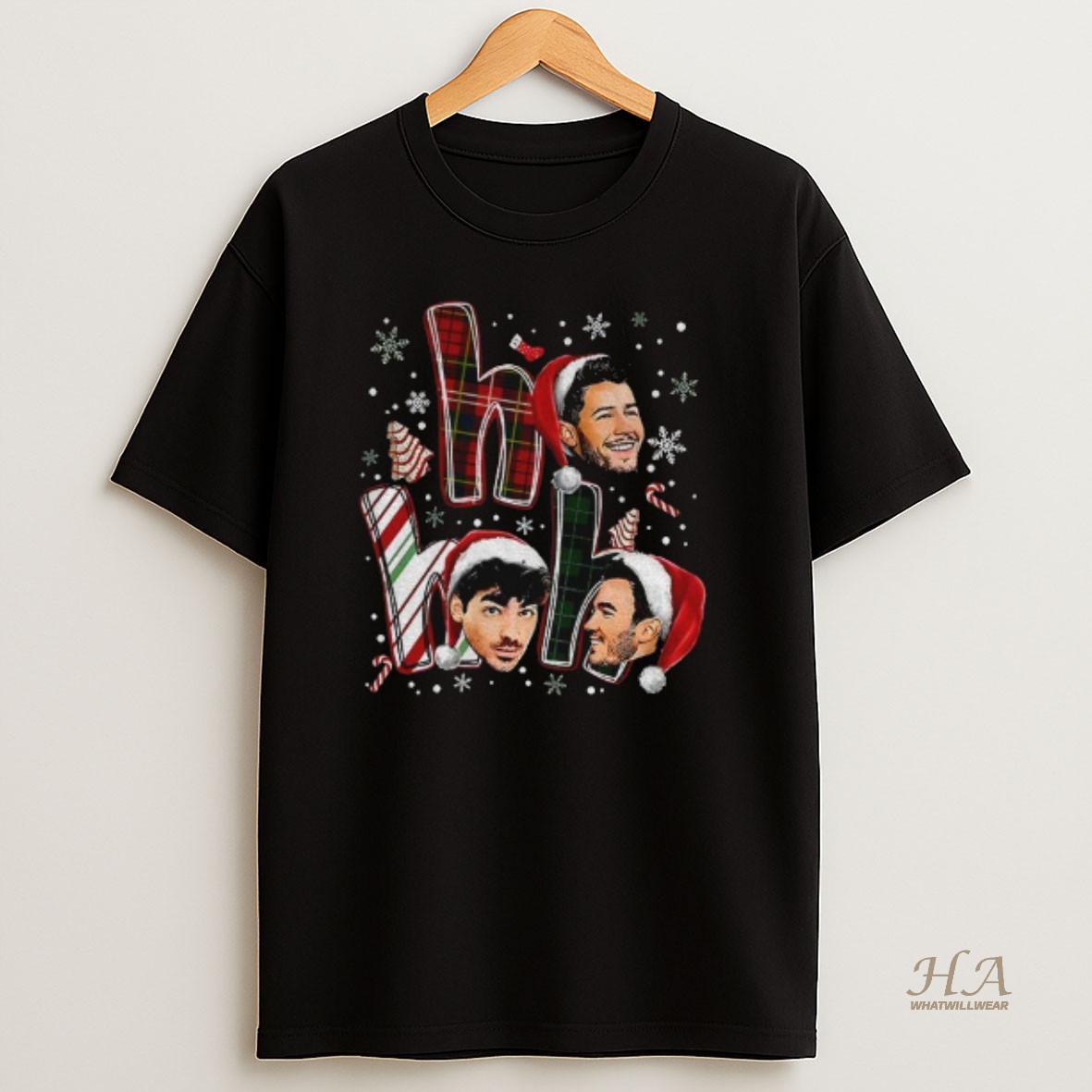 Official Style Jonas Brothers Concert Christmas Ho Ho Ho T Shirt