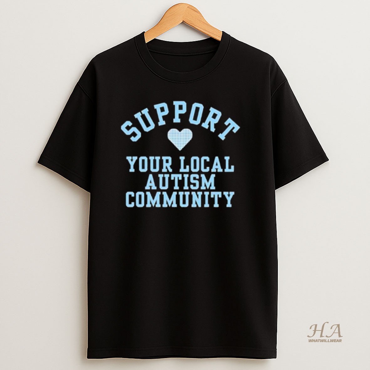 Official Support Your Local Autism Community Peace Love Autism T Shirt