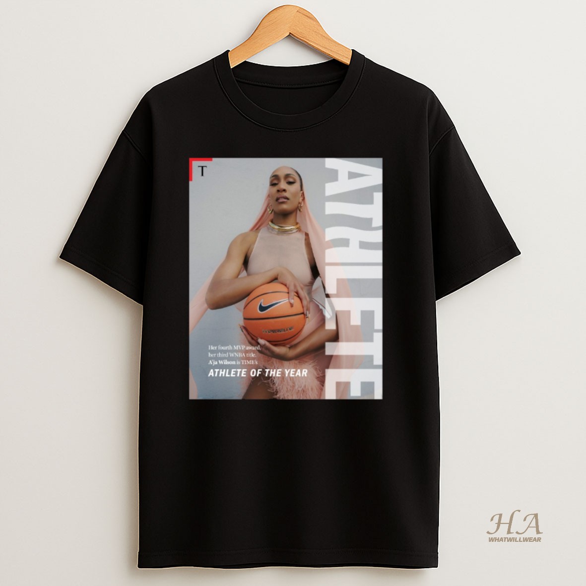 Official Time Magazine Wnba Aja Wilson 2025 Athlete Of The Year Shirt