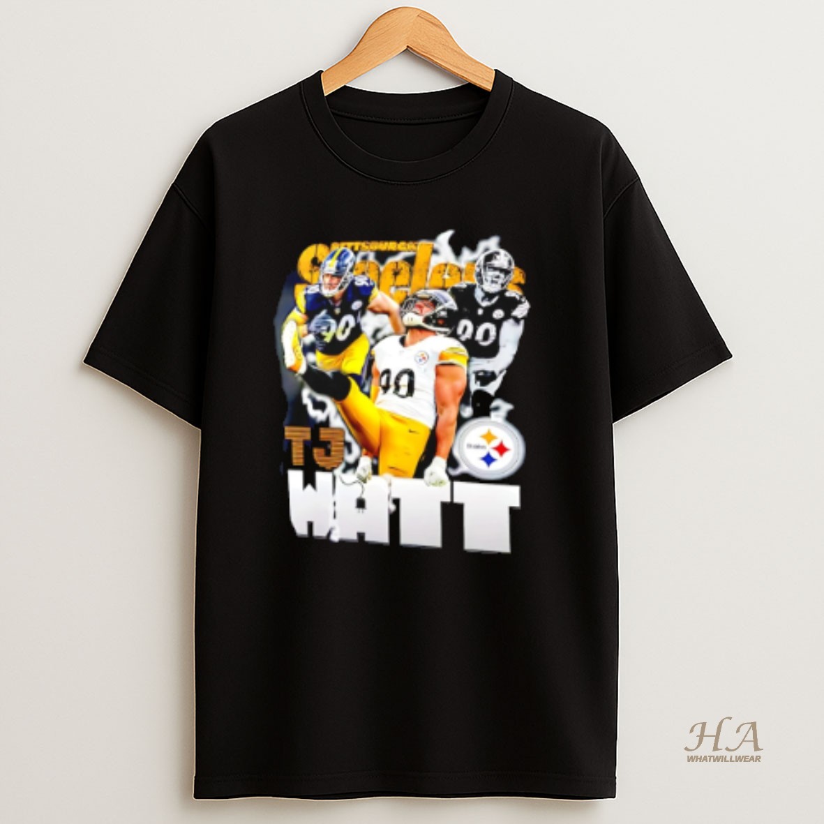 Official Tj Watt Pittsburgh Steelers Notorious Graphic T Shirt