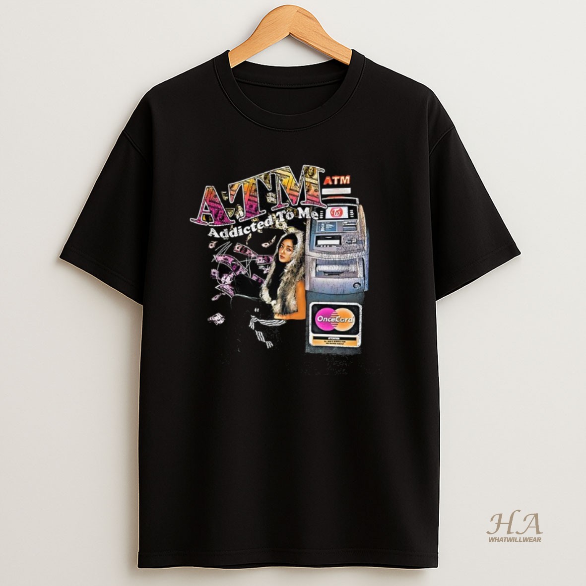 Official Twice Jihyo Atm Addicted To Me Signature Vintage T Shirt