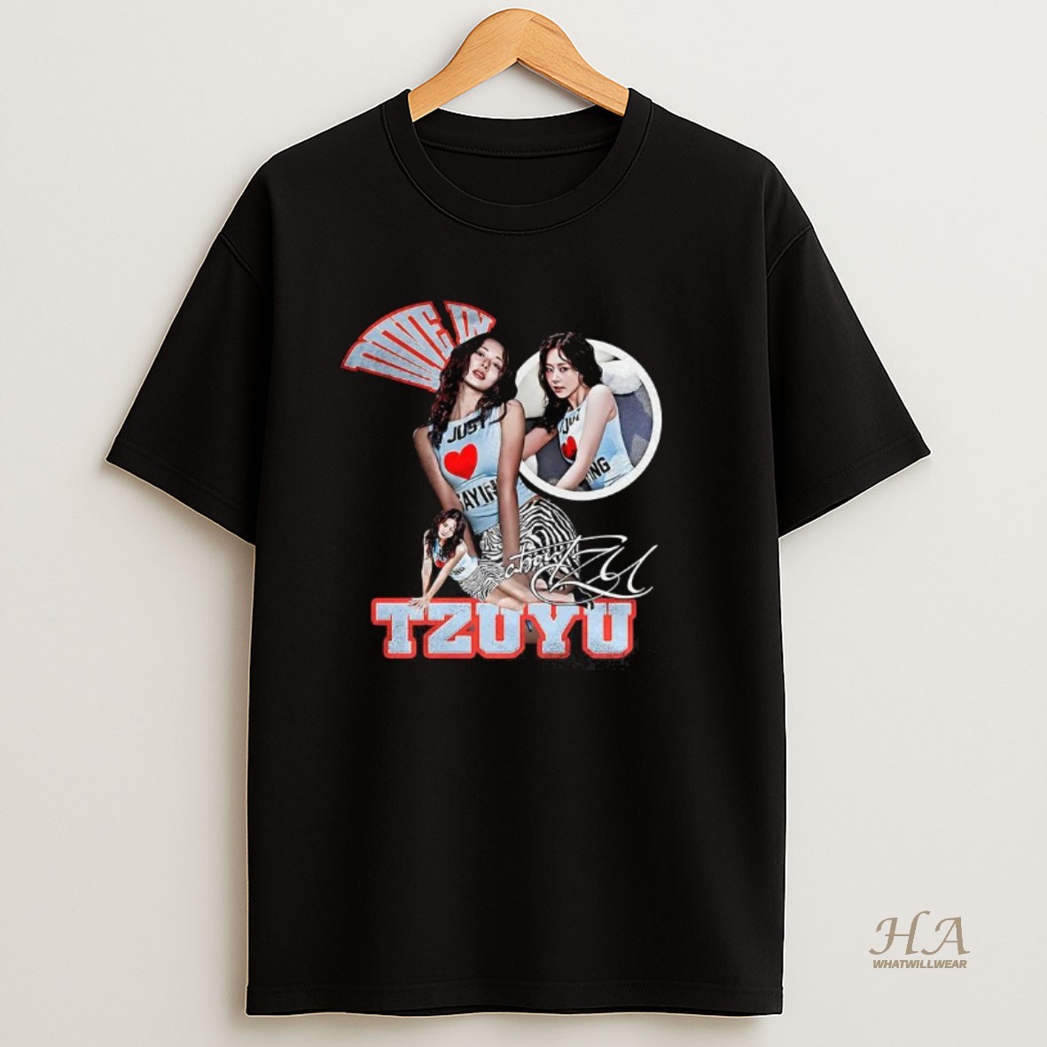 Official Twice Tzuyu Devi In Signature Graphic Vintage Music Lover T Shirt
