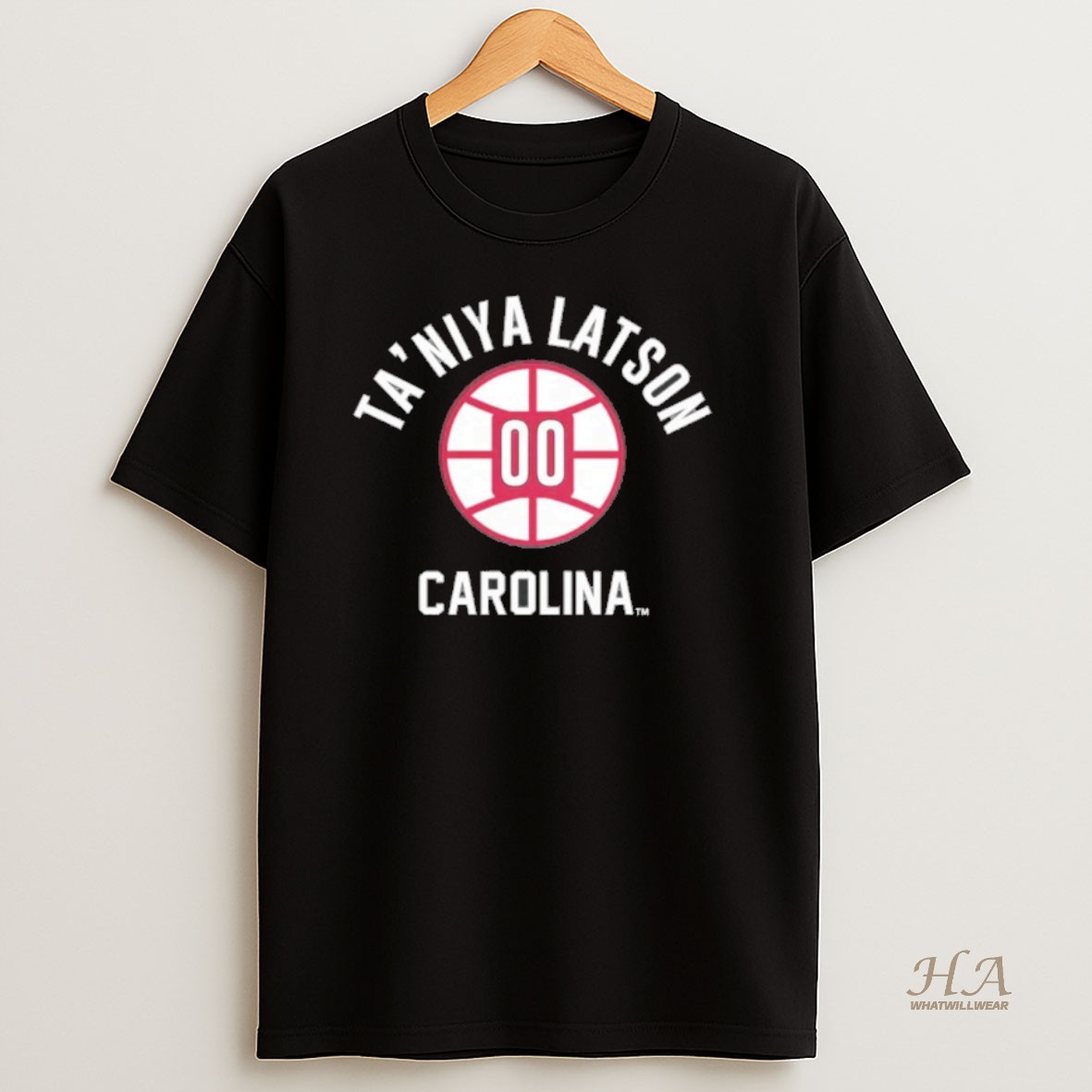 Official Taniya Latson South Carolina Gamecocks Wnba Name Number Ball Shirt