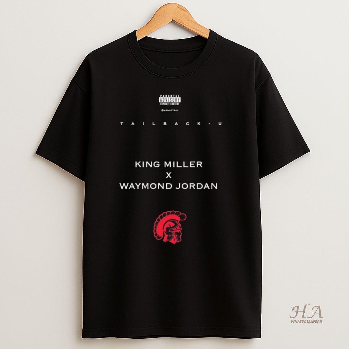 Official Tailback U King Miller X Waymond Jordan Parental Advisory Explicit Content T Shirt