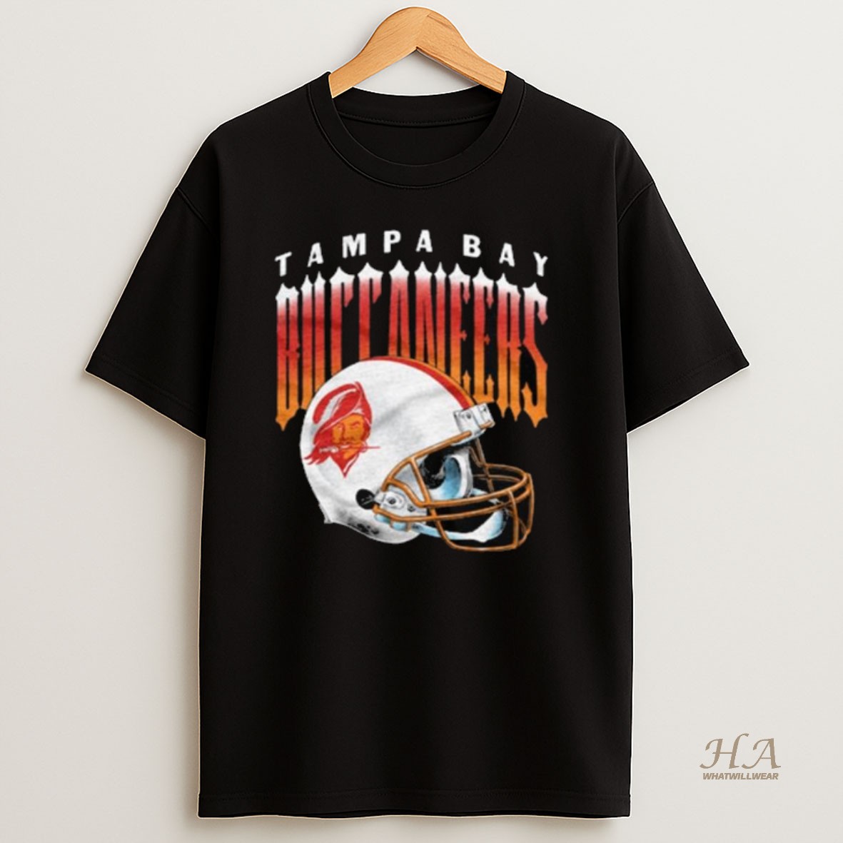 Official Tampa Bay Buccaneers Gradient Alt Helmet Long Sleve Shirt