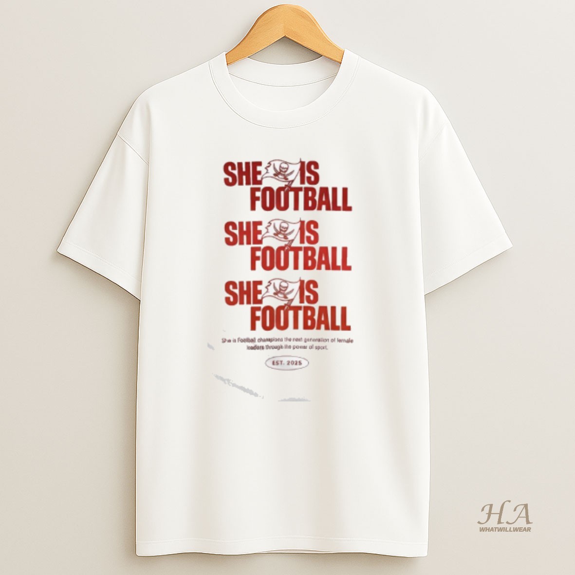 Official Tampa Bay Buccaneers She Is Football T Shirt