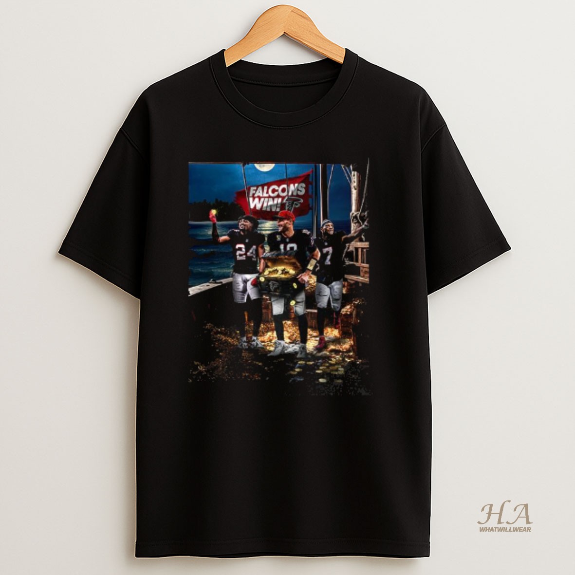Official Tampa Bay Buccaneers Vs Atlanta Falcons Win Flag T Shirt