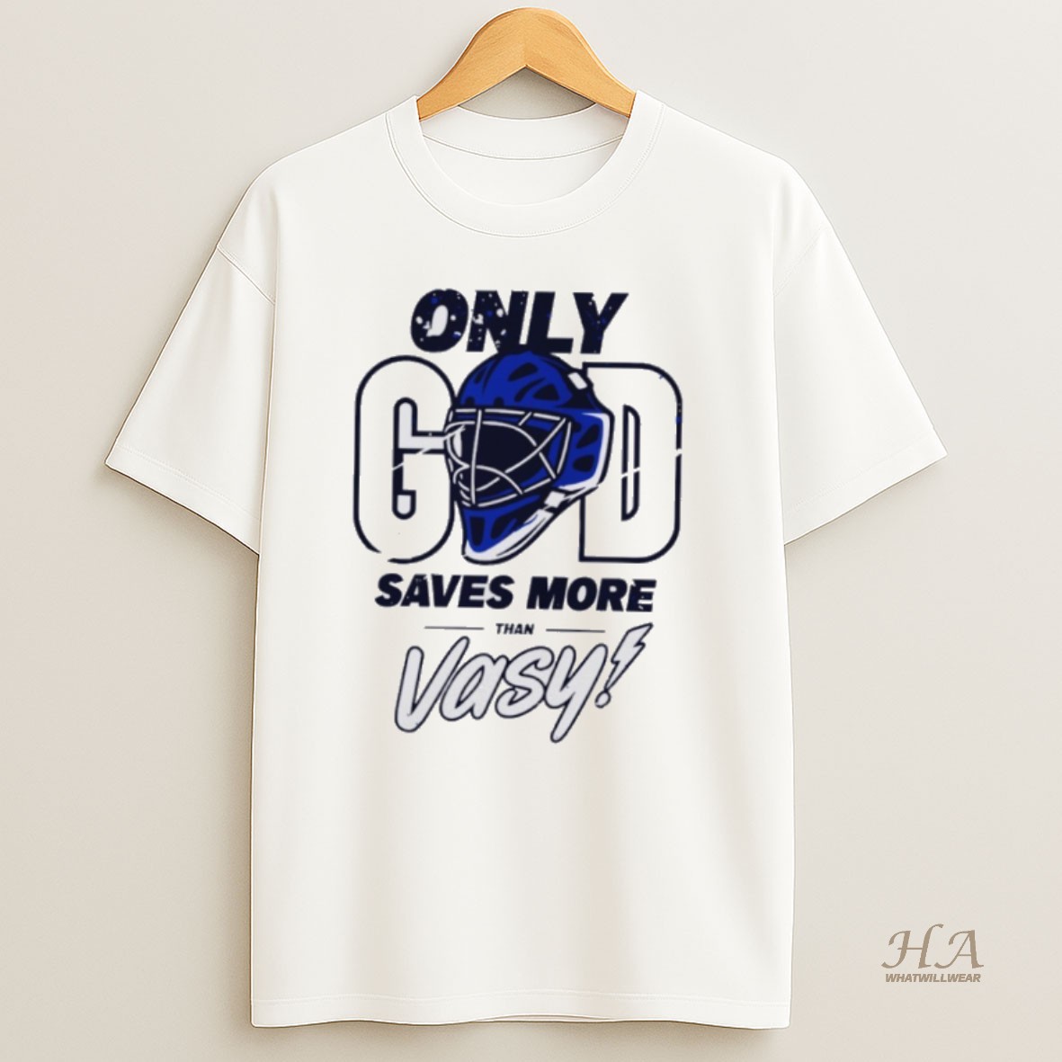 Official Tampa Bay Lightning Only God Saves More Than Vasy Shirt