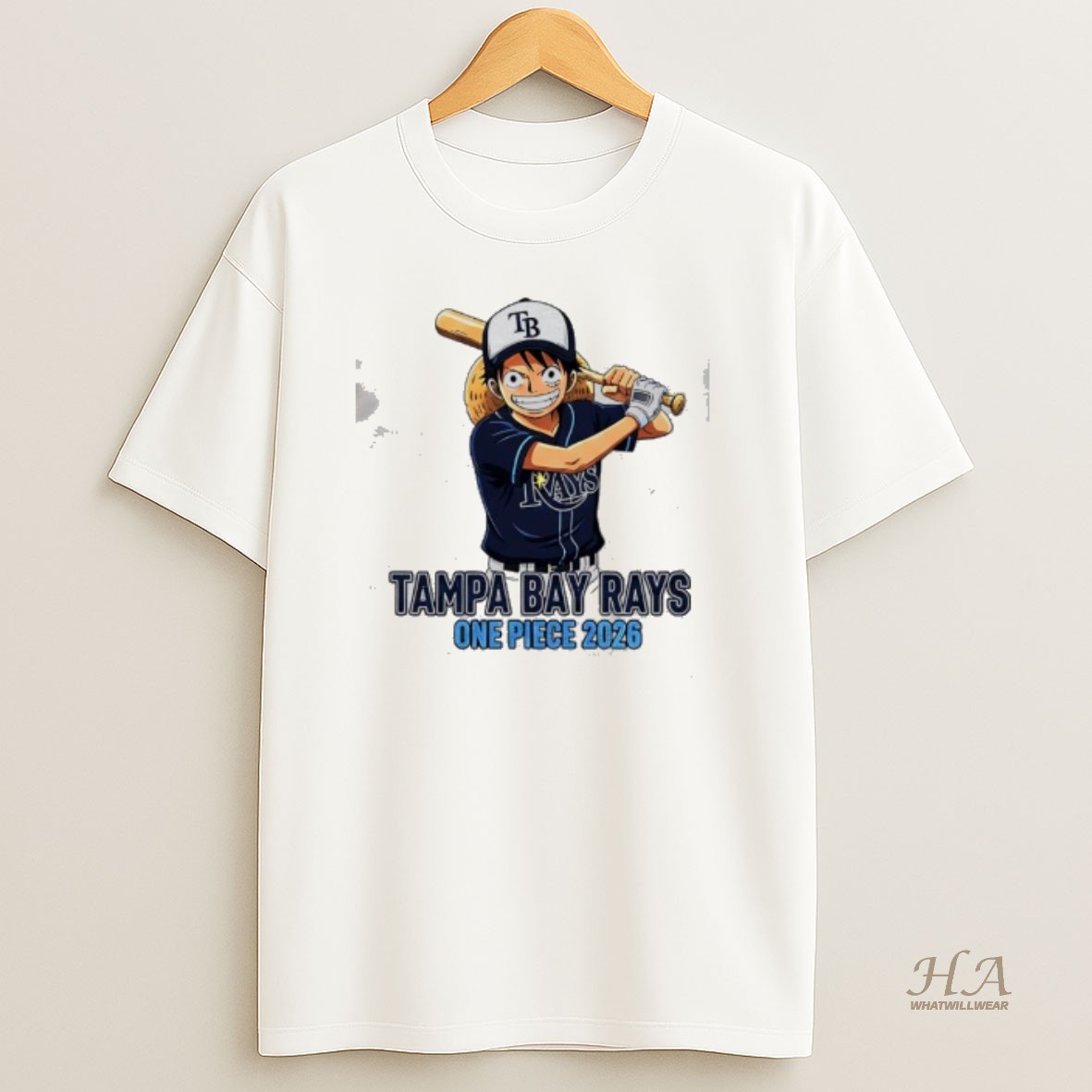 Official Tampa Bay Rays One Piece 2026 Luffy T Shirt