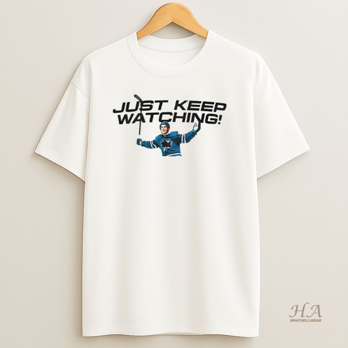 Official Tate Mcrae San Jose Sharks Just Keep Watching Shirt