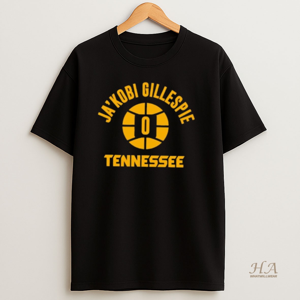 Official Tennessee Volunteers Mens Basketball Jakobi Gillespie T Shirt