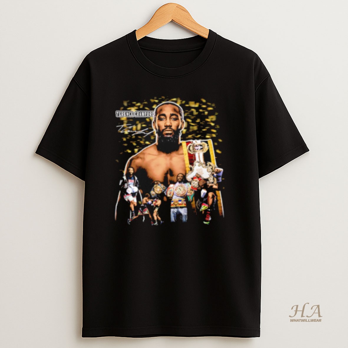 Official Terence Crawford Pound 4 Pound Signature Graphic T Shirt